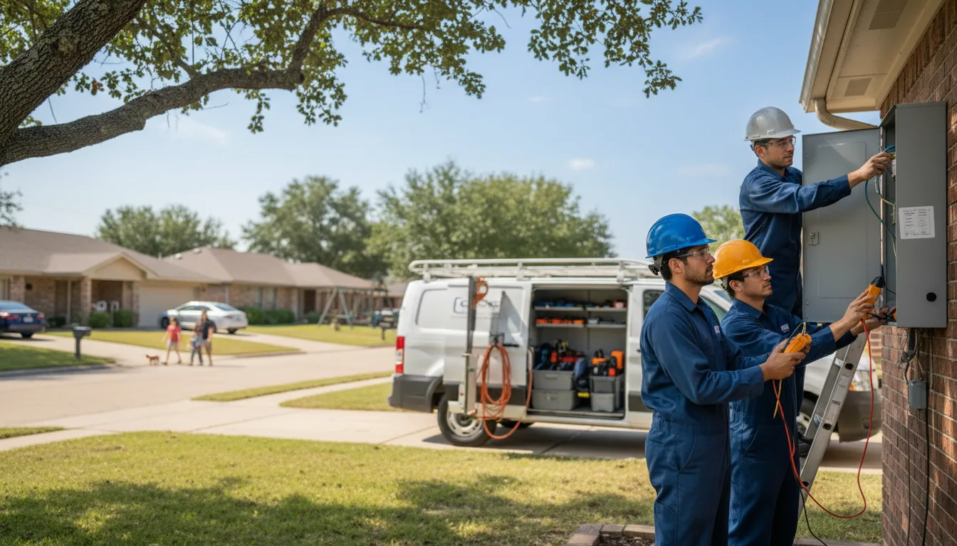 Certified electrician providing emergency electrical services in Enola, AR